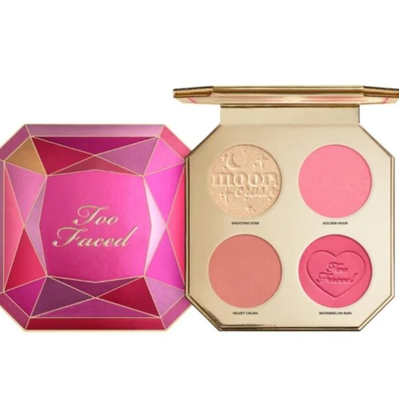Too Faced Jewel Crush Blush & Highlighter Face Palette - Limited Edition - Picture 1 of 5